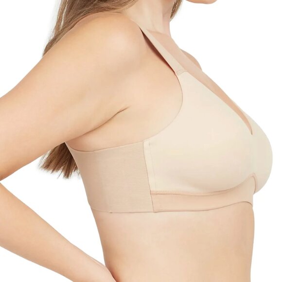 NWT SPANX® Bra-llelujah! Unlined pullover style bralette, nude, XS - Picture 3 of 7